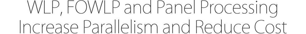 WLP, FOWLP and Panel Processing Increase Parallelism and Reduce Cost